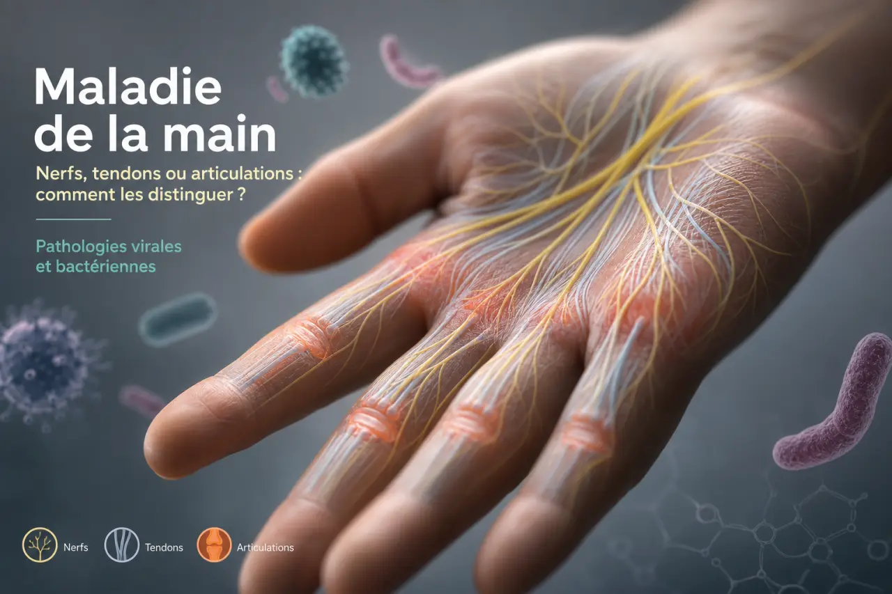 Maladie de la main : nerfs, tendons ou articulations, comment les distinguer ?