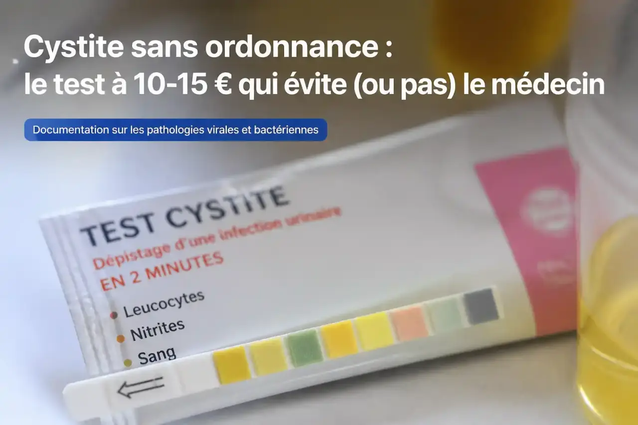 Cystite sans ordonnance : le test à 10-15 € qui évite (ou pas) le médecin