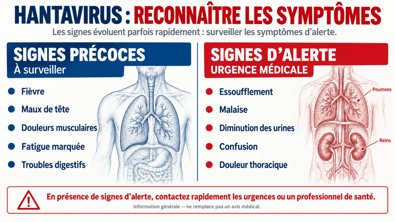 Anta virus symptômes : comparaison entre signes précoces et signes de gravité