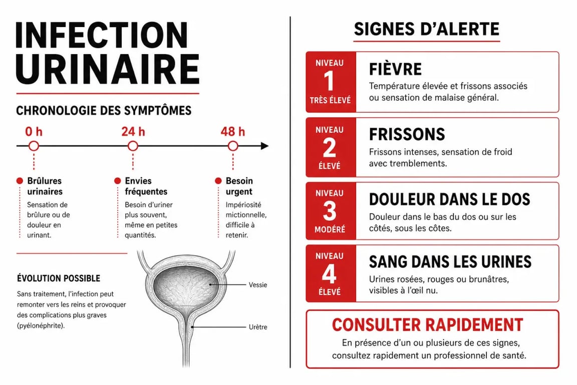 Combien de temps dure une infection urinaire sans traitement : évolution des symptômes et signes d’alerte